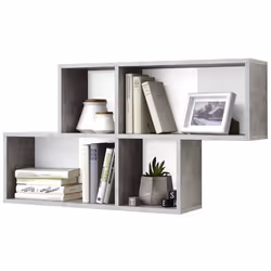 VidaXL 428764, Chipboard, Melamine, Grey, White, 1000 mm, 195 mm, 530 mm, 1 pc(s)