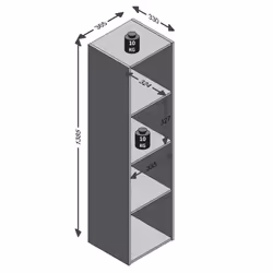 VidaXL 428753 living room bookcase - Additional view 4