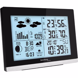 Technoline WS 6762 digital weather station Black Battery