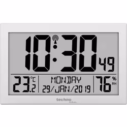 Technoline WS 8016, Digital alarm clock, Grey, AA Mignon LR06, 225 mm, 24 mm, 143 mm