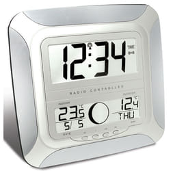 Technoline WS 8118 wall/table clock Digital clock Square Silver