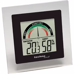Technoline WS 9415, Black, Grey, Indoor hygrometer, Indoor thermometer, Hygrometer, Thermometer, Hygrometer, Thermometer, 20 ...