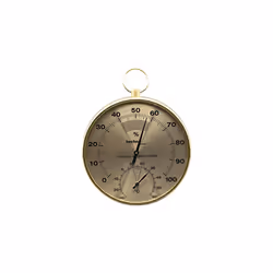 WA 3055 - elegant, analogue thermo-hygrometer in brass design