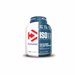 Dymatize ISO100 Hydrolyzed, Powder, Hydrolyzed whey protein, Whey protein isolate, Cookies & Cream, L-Alanine, L-Arginine, L- ...