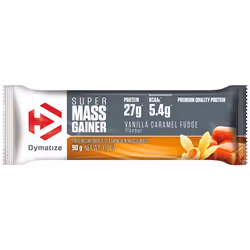 Dymatize Super Mass Gainer, Caramel, Vanilla, 90 g, Milk protein, Whey protein, Consume 1 bar (90 g) per day, after training ...