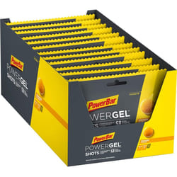 Power Bar PowerGel Shots Orange 24x60g - High Carb Energy Gums + C2MAX - Vitamin B6