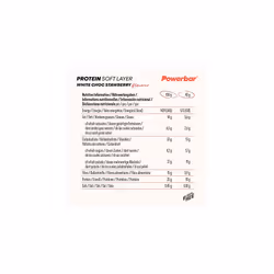 Powerbar Protein Soft Strawberry White Chocolate 12x40g - High Protein + Palm Oil Free, Brown