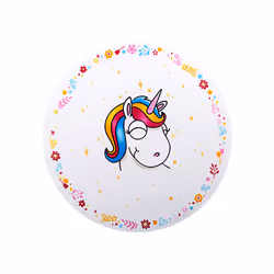 Set of 4 Fancy Cheerful Rainbow Unicorn Table Placemat Dining Kitchen Gift Idea