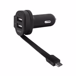 Xqisit 20425, Auto, Cigar lighter, USB, Black