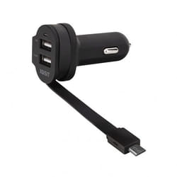 Xqisit 20425 mobile device charger Smartphone, Tablet Black Cigar lighter, USB Auto