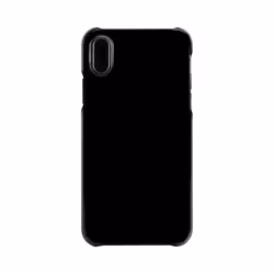 Xqisit iPlate Glossy, Cover, Apple, iPhone X, 14.7 cm (5.8"), Black
