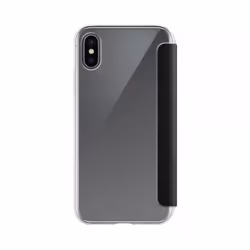 Xqisit Adour, Flip case, Apple, iPhone XS Max, 16.5 cm (6.5"), Black, Transparent