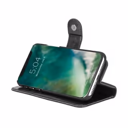 Xqisit Eman mobile phone case Folio Black