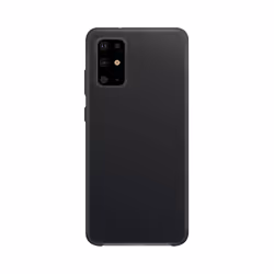 Xqisit Silicone, Cover, Samsung, Galaxy S20+, 17 cm (6.7"), Black