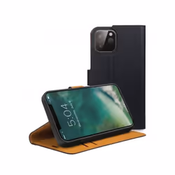 Xqisit Slim Wallet Selection Anti Bac, Flip case, Apple, iPhone 12, 13.7 cm (5.4"), Black