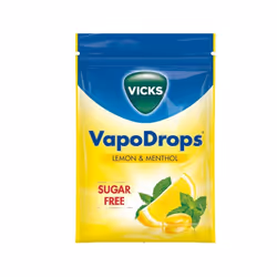 Vicks VapoDrops Lemon & Menthol Sugar Free 72g
