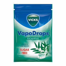 Vicks VapoDrops Sugar Free Vegan Lozenges - 72gm