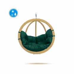 Globo Chair - Spruce Wood/Polypropylene - L69 x W118 x H121 cm - Verde