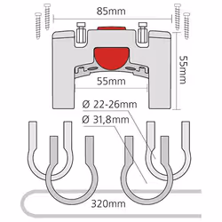 KLICKfix Handlebar Adapter universal