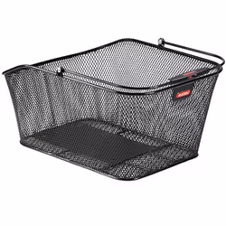 KLICKfix City Basket II, Rear, Bicycle basket, Black, 20 L, 410 mm, 310 mm