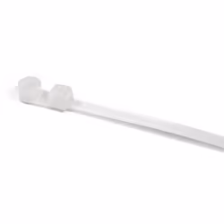 Hellermann Tyton T50ML, Screw mount cable tie, Polyamide, White, 10 cm, 225 N, V2