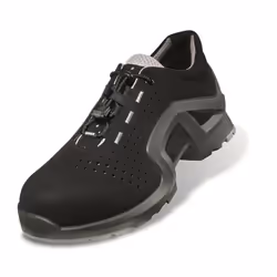 UVEX 1 Safety Trainers Lightweight Metal-Free ESD-Rated Airport Safe S1 SRC - 9 UK/43 EU, Black/Grey