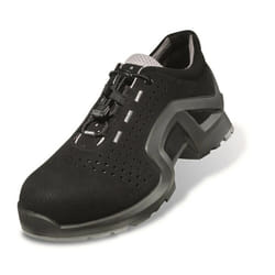 UVEX 1 Safety Trainers Lightweight Metal-Free ESD-Rated Airport Safe S1 SRC - 9 UK/43 EU, Black/Grey