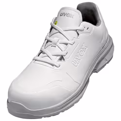 Uvex 6582240, Female, Adult, Safety shoes, White, No pattern, Lace-up closure