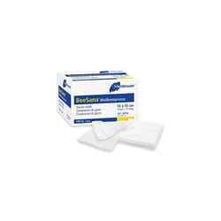 Gauze Swabs with Selvedge Cutting Edges NonSterile Cotton Pack of 100 8ply 5cmx5cm MeditradeWhite5 x 5cm