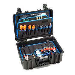 B&W Cases JET 5000 Black, Blue Polypropylene (PP)