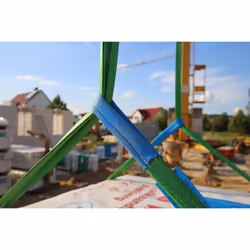 20022HB Lifting Strap 2000 kg Load Capacity 2 m Length with Reinforced End Loops Green