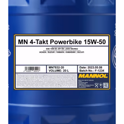 Mannol 4-Takt Powerbike 15W-50 20l Engine oil MN7832-20
