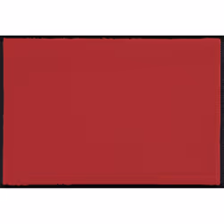 wash+dry Scarlet, Decorative doormat, Indoor, Rectangular, Red, Monochromatic, 400 mm