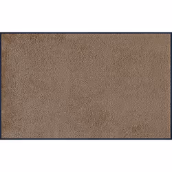 wash+dry 005476, Decorative doormat, Indoor, Rectangular, Taupe, Monochromatic, Rubber