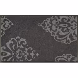 wash+dry Lucia grey, Decorative doormat, Indoor, Rectangular, Grey, Image, 500 mm