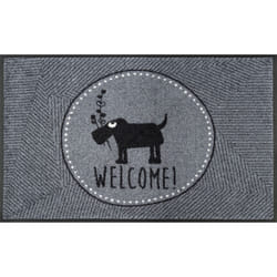 wash+dry Herr Just- Welcome! Indoor Rectangular Grey