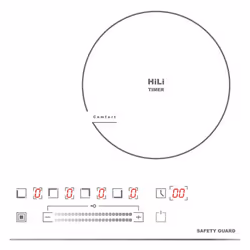 Kaiser KCT 6715 F W hob White Built-in 59 cm Ceramic 4 zone(s)