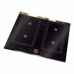 Kaiser Art Deco Black, Gold Built-in 59 cm Zone induction hob 4 zone(s)