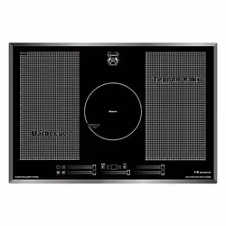 Kaiser La Perle, Black, Built-in, 77 cm, Zone induction hob, Glass-ceramic, 5 zone(s)