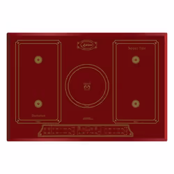Kaiser Empire, Red, Built-in, 77 cm, Zone induction hob, Glass-ceramic, 5 zone(s)
