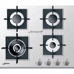 Kaiser KCG 6380 W Turbo, White, Built-in, 60 cm, Gas, Cast-iron, 4 zone(s)