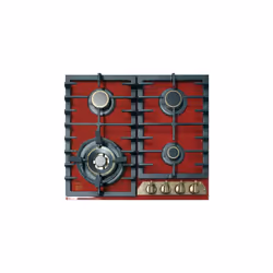 Kaiser Empire 4 Burner 58cm Turbo Gas Hob - Bordeaux Red