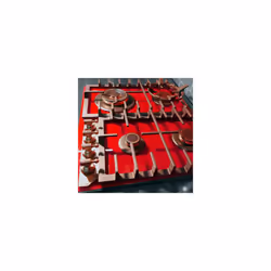 Kaiser Empire 4 Burner 58cm Turbo Gas Hob - Bordeaux Red