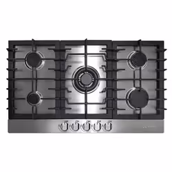 Kaiser Grand Chef, Stainless steel, Built-in, 86 cm, Gas, Stainless steel, 5 zone(s)