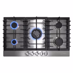 Kaiser Grand Chef Stainless steel Built-in 86 cm Gas 5 zone(s)
