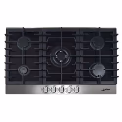 Kaiser KCG 9386 Turbo, Black, Built-in, 86 cm, Gas, Glass, 5 zone(s)