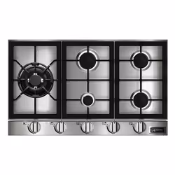 Kaiser Avantgarde Pro, Stainless steel, Built-in, 86 cm, Gas, Stainless steel, 5 zone(s)