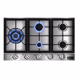 Kaiser Avantgarde Pro Stainless steel Built-in 86 cm Gas 5 zone(s)
