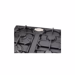 Kaiser Empire 59cm Enamelled Black Silver Cooktop | 4 Burner Gas Hob