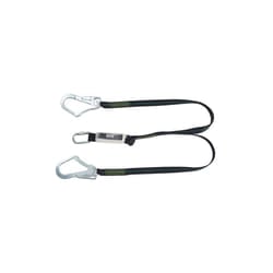 MSA 1.5M WEBBING TWIN LEG LANYARD CHROME 1.5M